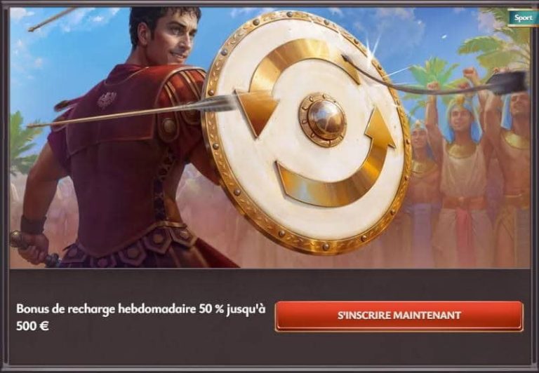 Vicibet Casino bonus recharge hebdomadaire