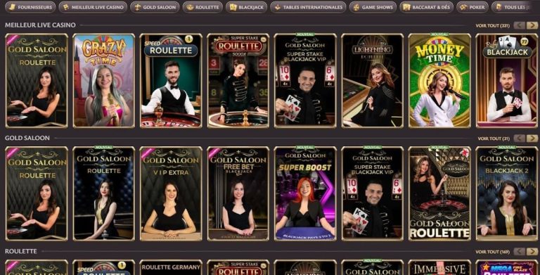Vicibet Casino jeux live